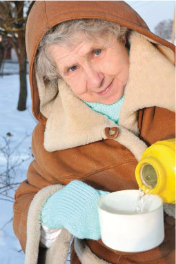 Bundle up to prevent winter’s chill from causing problems outdoors.