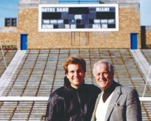 Jim Nantz with his dad on one of their many road trips