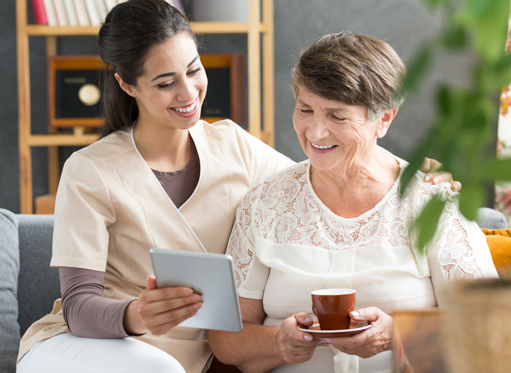 happy caregiver - LEAF program