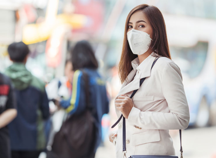 Woman Air Pollution Alzheimers